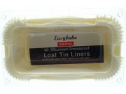 Easybake Non-Stick Siliconised Greaseproof Loaf Tin Liners x 40 (size: 2lb/ 190 x 89 x 63mm)